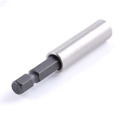 OKMA 1/4'' 60mm Stainless Steel Material Magnetic Extensional  Bit Holders Hex Bit Holders