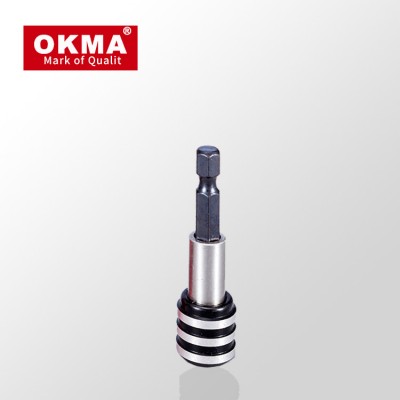 Guangzhou OKMA  New Product 50mm Hex 3/8 stainless bit extension S2 Magnetic Bits Holder